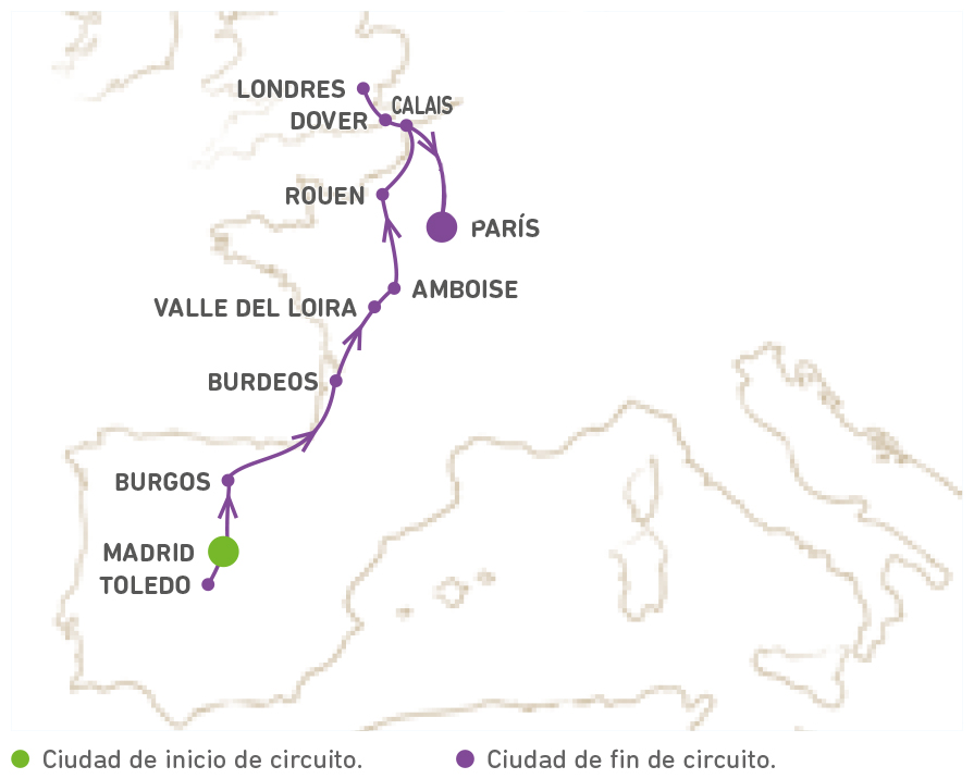 Tres capitales (Madrid · Londres · París)